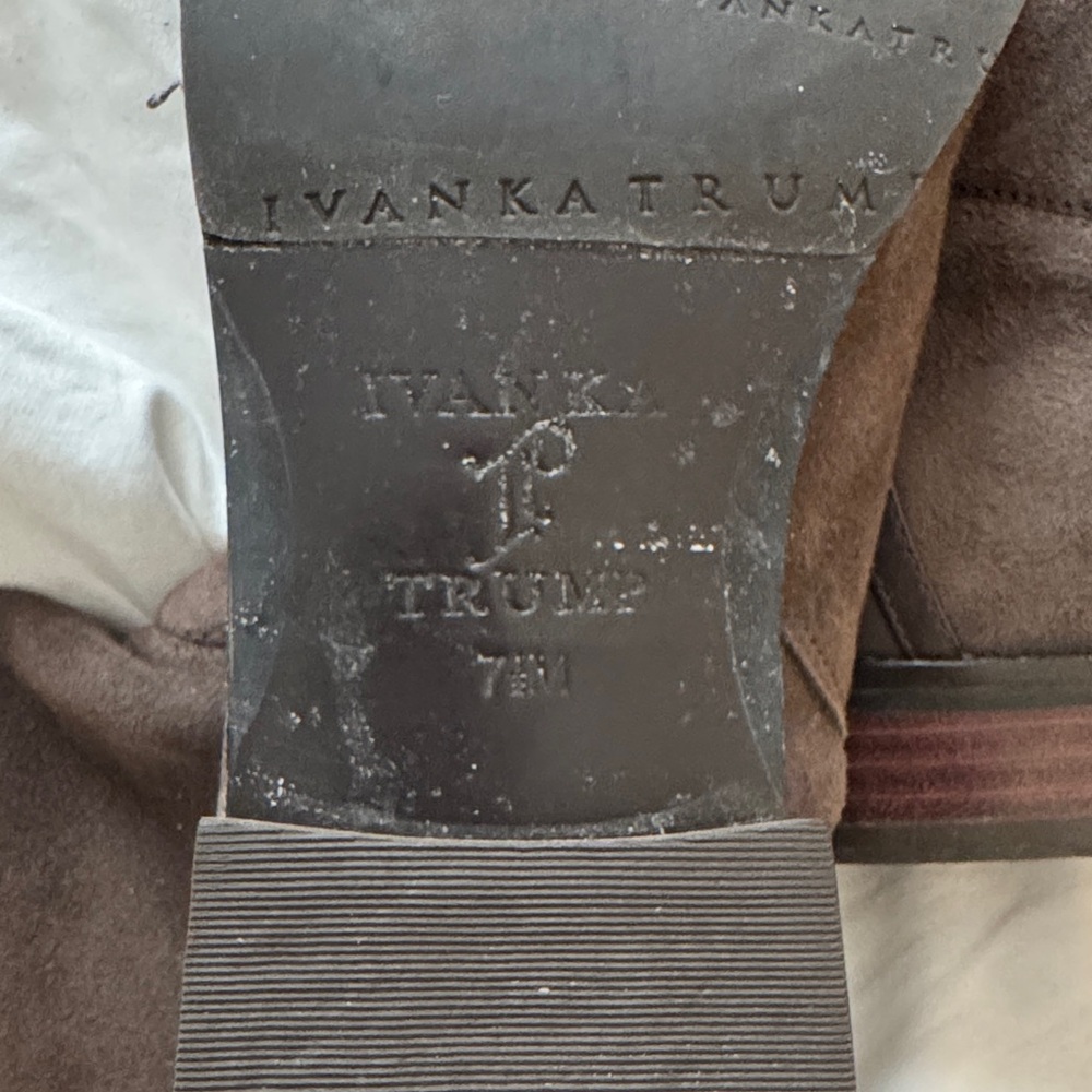 Ivanka Trump Dark Brown Over the Knee Boots - Picture 3 of 4